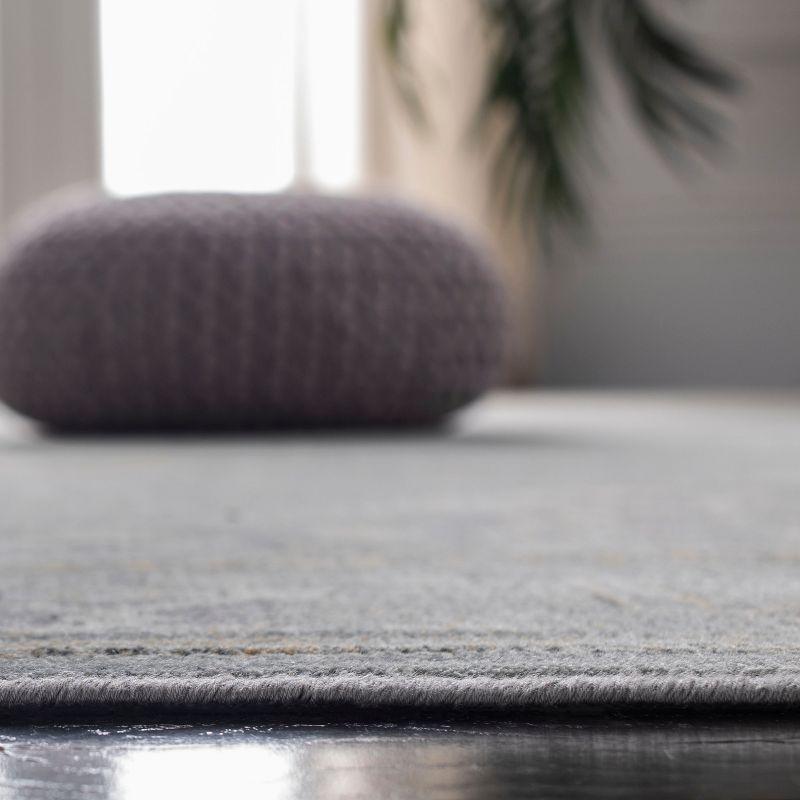 Vintage VTG114 Power Loomed Indoor Skid-Resistant Area Rug - Grey/Multi - 5'3"x7'6" - Safavieh