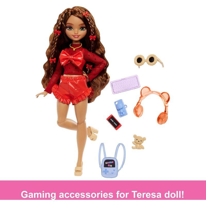 Barbie 11.7" Dream Besties Teresa Fashion Doll Brown Hair/Green Eyes with Video Game Themed Accessories