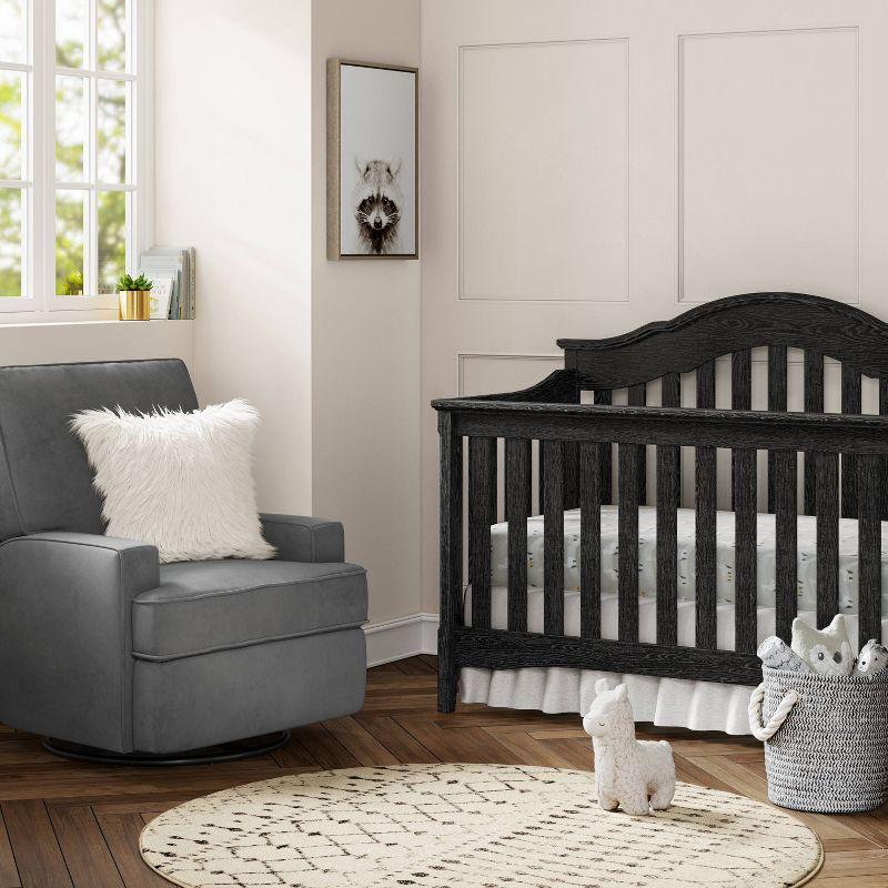 Luann Swivel Gliding Recliner Gray - Baby Relax