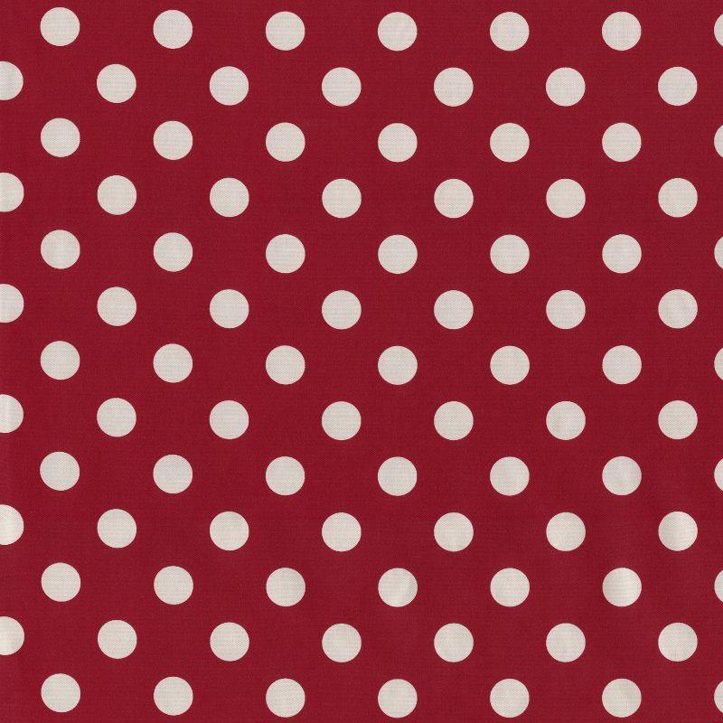 Red and White Polka Dot Outdoor Throw Pillow Set