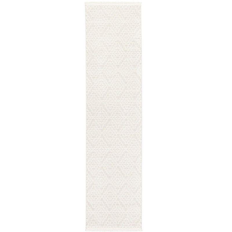 TOWN & COUNTRY LUXE Tretta Modern Geo Area Rug with Plush High-Low Texture, Ivory