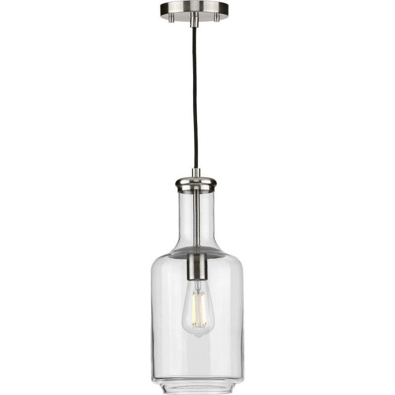 Latrobe Brushed Nickel Glass Pendant Light