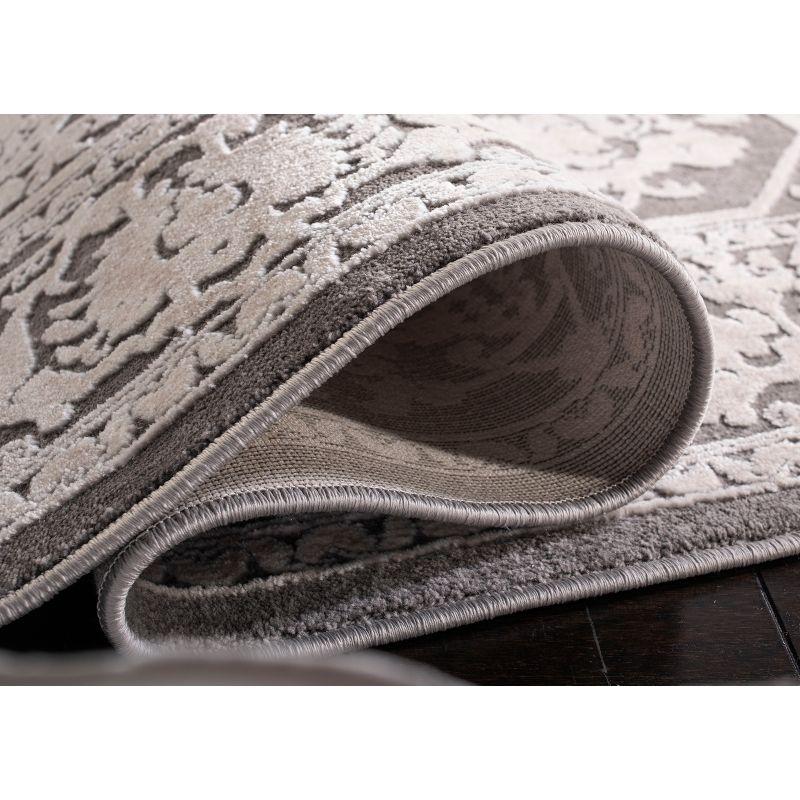 Reflection RFT665 Power Loomed Indoor Area Rug - 9'x12' - Dark Grey/Cream - Safavieh