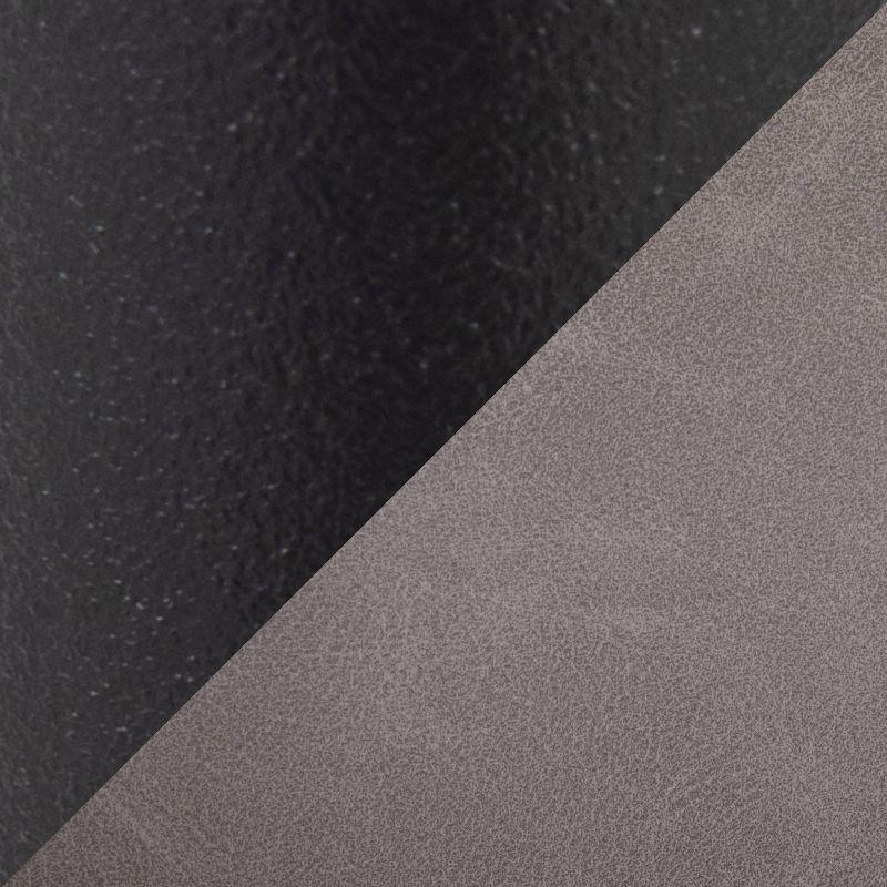 Set of 2 Daniella PU Leather/Steel Dining Chairs Black/Gray - LumiSource