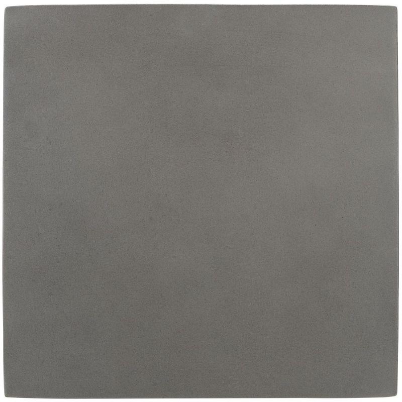 Deidara Concrete Accent Stool - Indoor/Outdoor - VNN1031 - Gray - Safavieh
