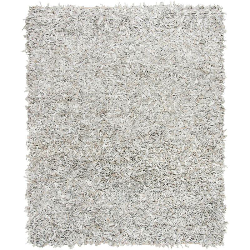 Arik Handmade Shag Area Rug in Gray