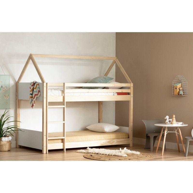 Sweedi House Kids' Bunk Beds White/Natural - South Shore