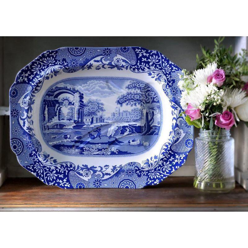 Spode Blue Italian Oval Platter 14" Medium