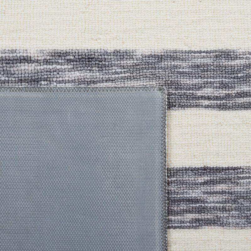 Easy Care ECR115 Power Loomed Machine Washable Indoor Area Rug - Dark Grey/Ivory - 6'x9' - Safavieh