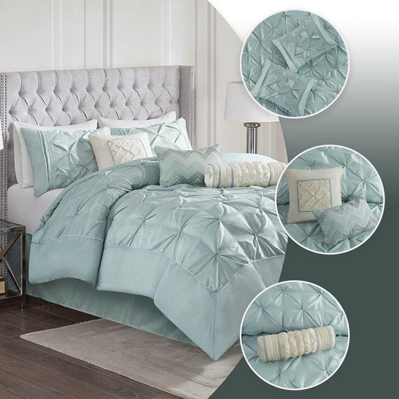 Madison Park Laurel 7 Piece Tufted Comforter Set
