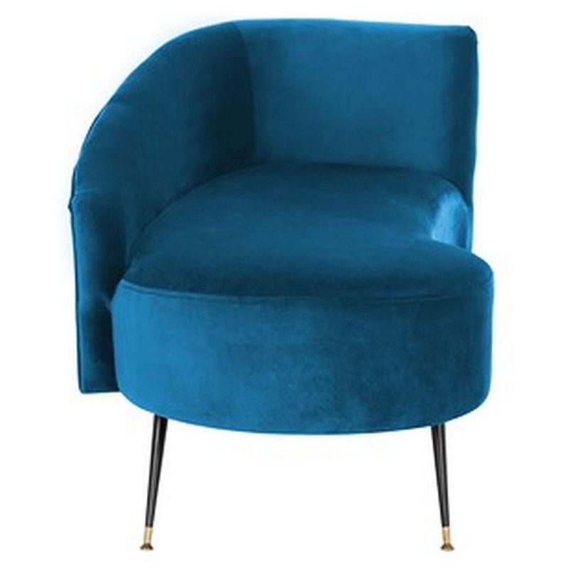 Evangeline Parisian Settee - Navy/Black - Safavieh.