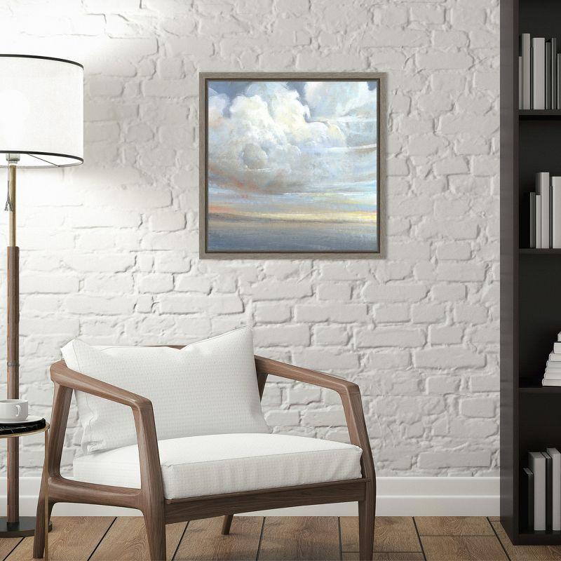 Amanti Art Passing Storm Clouds II by Tim O'Toole Canvas Wall Art Print Framed 16 x 16-in.