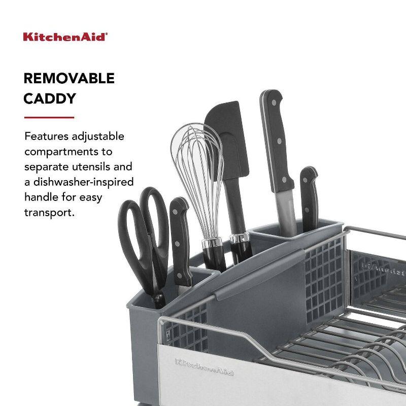 KitchenAid® Full Size Dish Rack, Light Grey