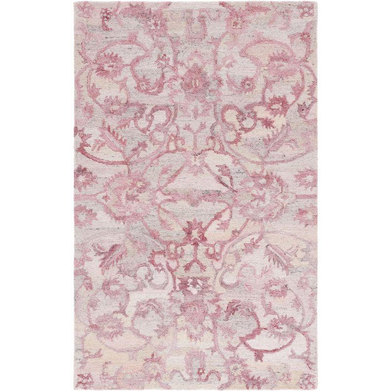 Anatolia AN401 Handmade Tufted Accent Rug - Light Pink - 3' X 5' - Safavieh