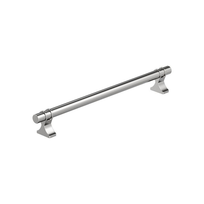 Polished Chrome Modern Industrial Bar Cabinet Pull