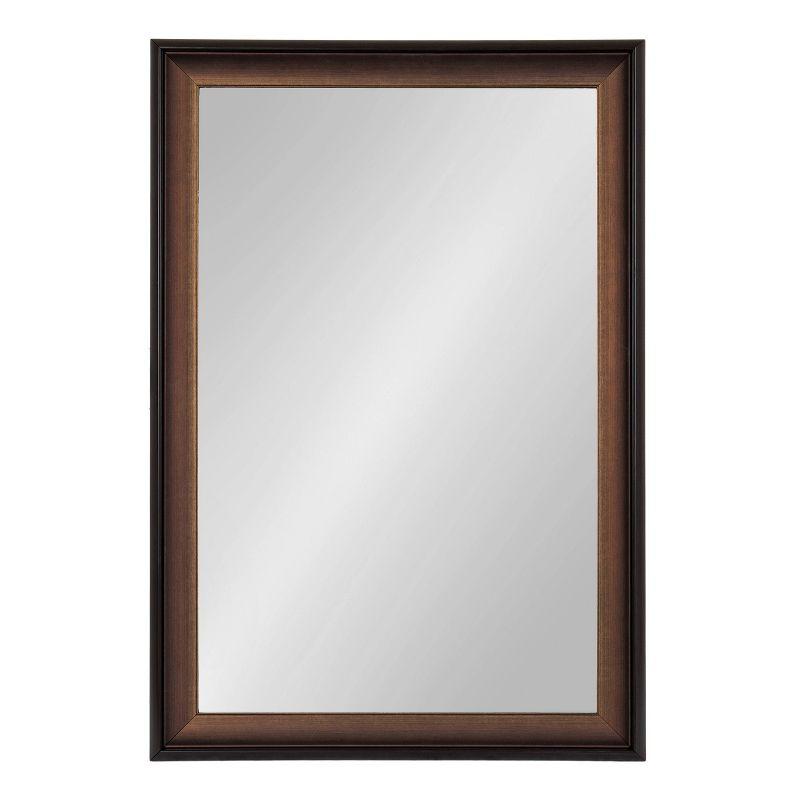 20"x30" Gotley Rectangle Wall Mirror Bronze - Kate & Laurel All Things Decor: Transitional Style, No Assembly, Plastic Frame