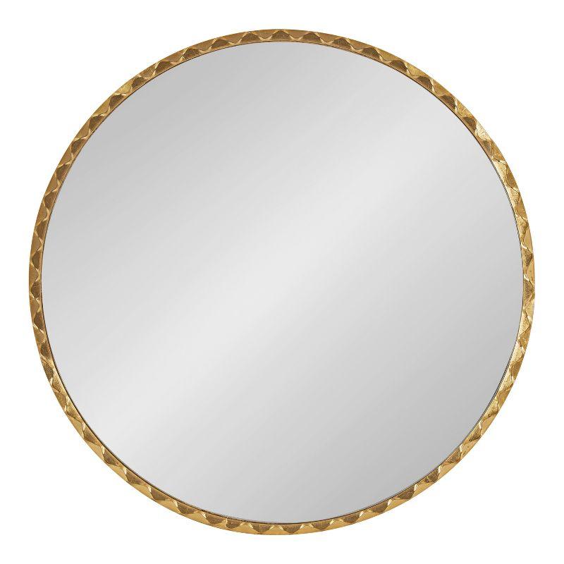 Kate & Laurel All Things Decor 26"x26" Sebecka Decorative Wall Mirror Gold