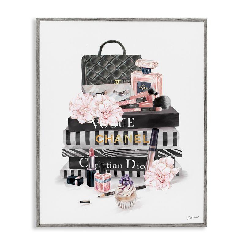 Stupell Industries " Daily Glam Necessities Fashion Forward Book Stack " by Ziwei Li