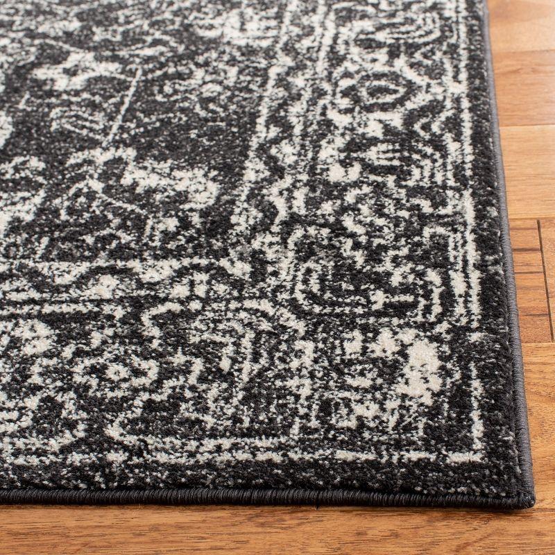 Evoke EVK270 Power Loomed Area Rug Charcoal / Ivory 5'-3" X 7'-6" - Safavieh.