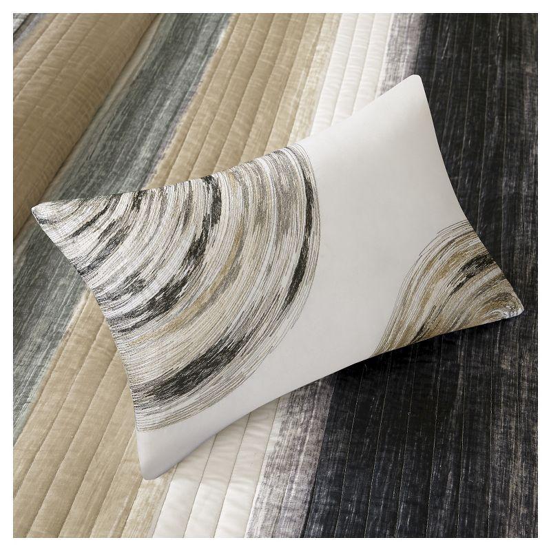 Madison Park Essentials Saben Microfiber Quilt Set with Cotton Bed Sheets