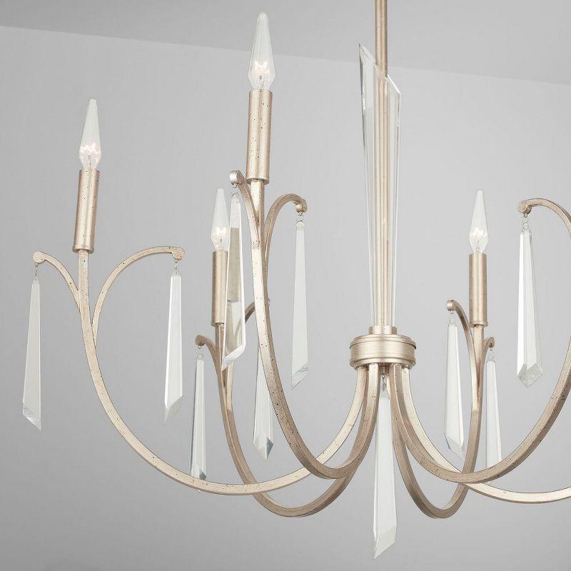 Capital Lighting Gwyneth 6 - Light Chandelier in  Winter Gold