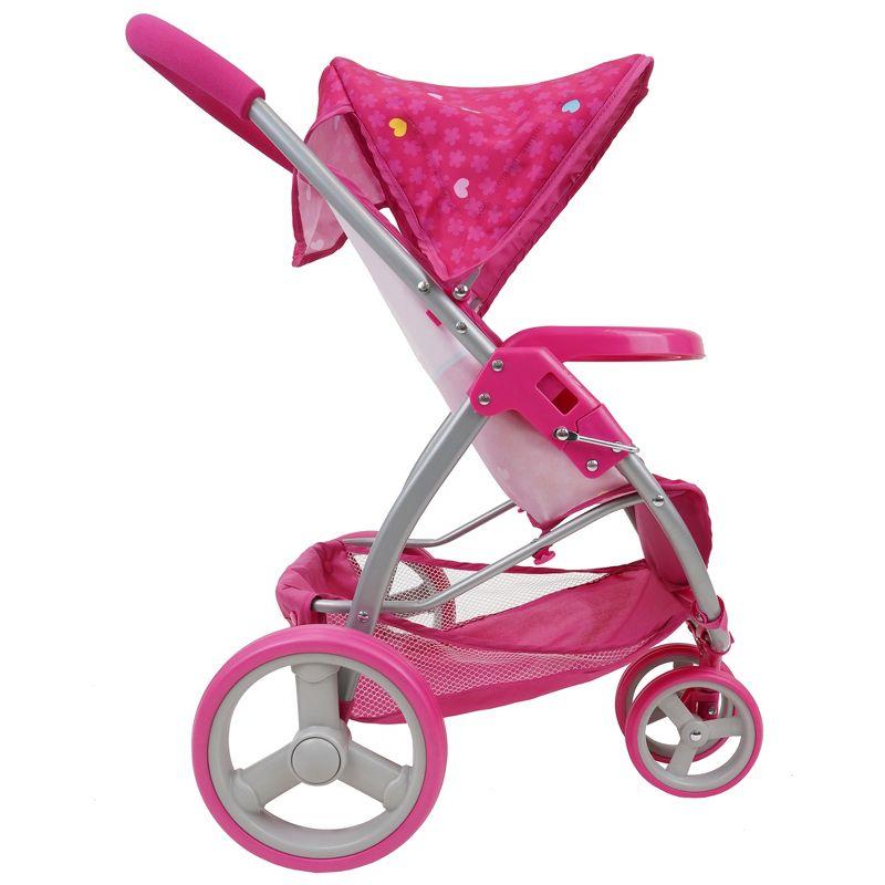 509: Garden Doll Jogger Stroller W/ Safety Harness & Retractable Canopy