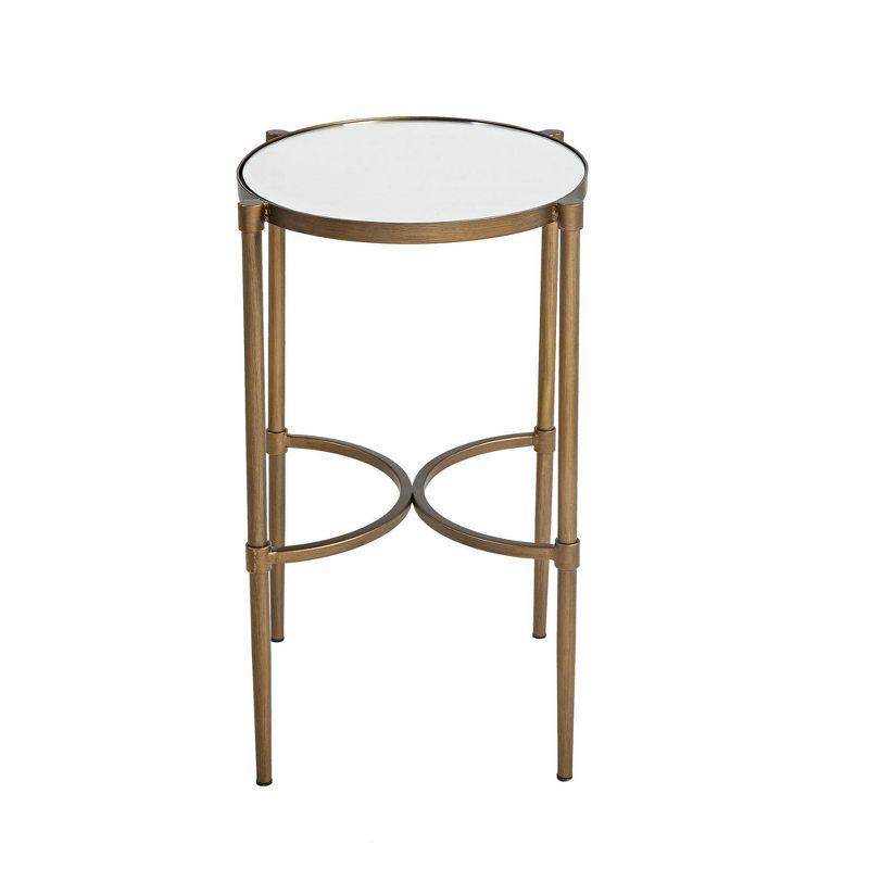 Martha Stewart Martha Stewart Lia Mirrored Top Oval Accent Table