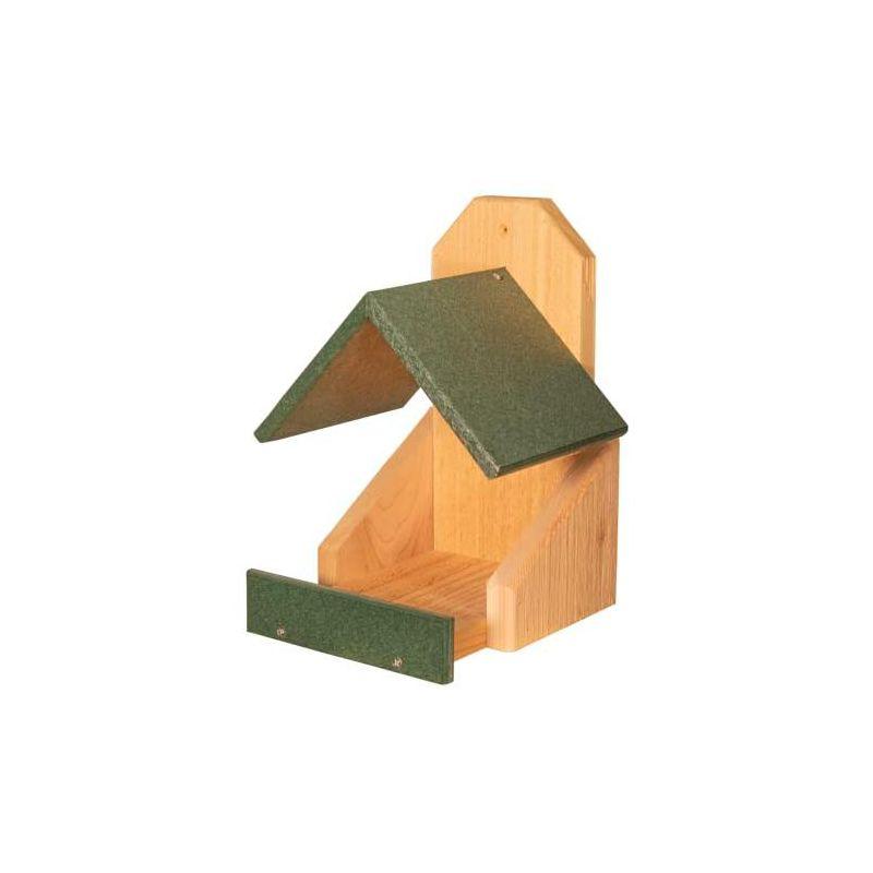 Green Cedar and Poly Lumber Wall-Mounted Birdhouse