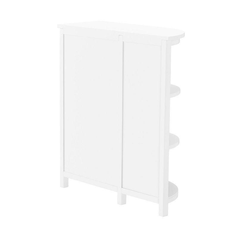 Dover Deluxe Storage Cabinet with Shelving White - Alaterre Furniture