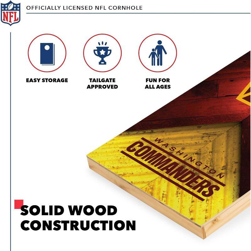 NFL Washington Commanders 2'x4' Wood Cornhole Set