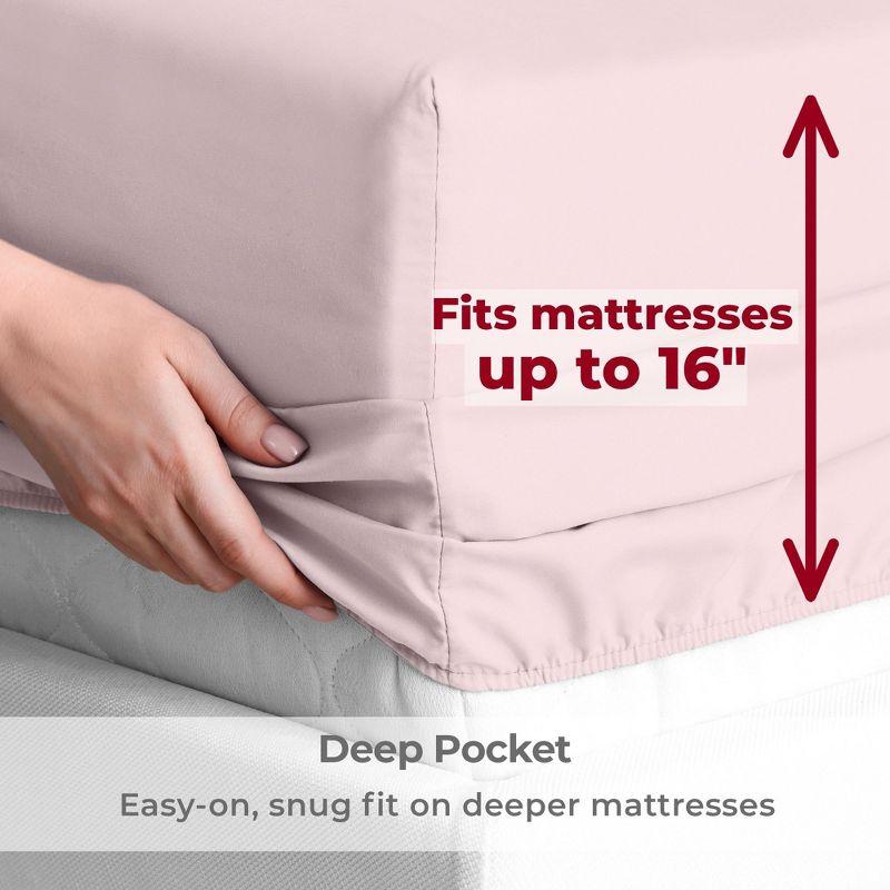 4 Piece Microfiber Sheet Set - Mellanni