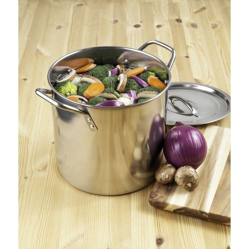 McSunley 8-Quart Stainless Steel Stock Pot with Handles