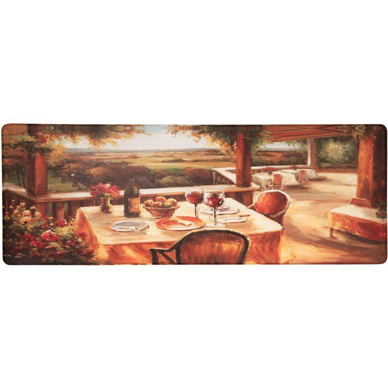 World Rug Gallery Village Restaurant Scenery Anti-fatigue Kitchen Mat