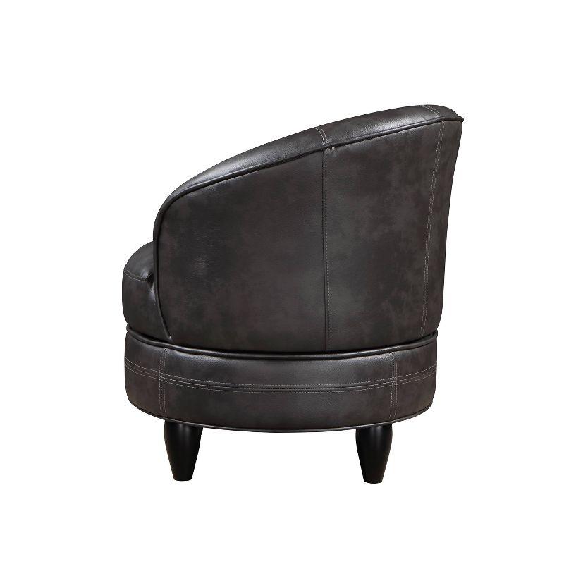 Sophia Faux Leather Accent Chair Gray - Steve Silver Co.