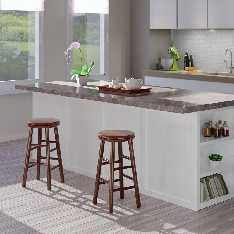 Winsome Shelby 2-pc Swivel Seat Counter & Bar Stool | Wayfair
