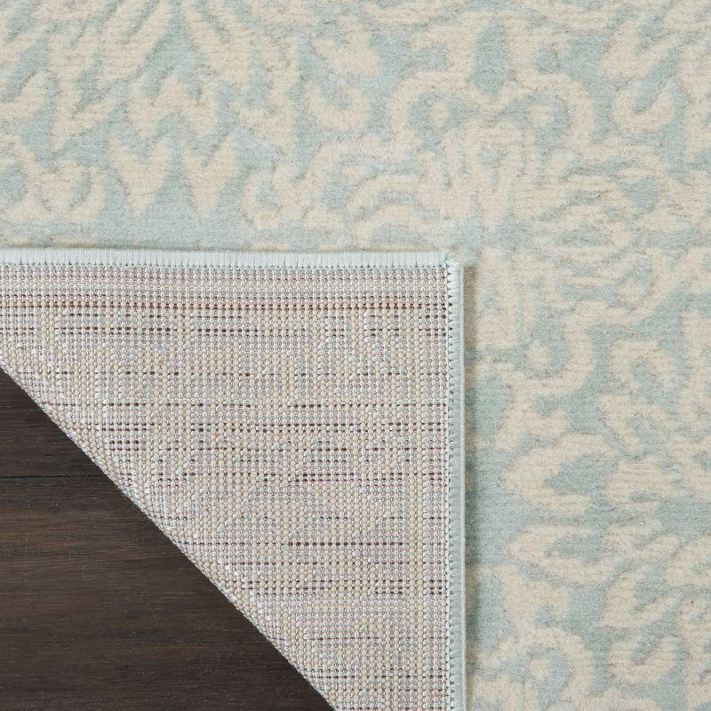 Nourison Jubilant 2' x 4' Ivory/Green Area Rug Beach Transitional Floral by Nourison