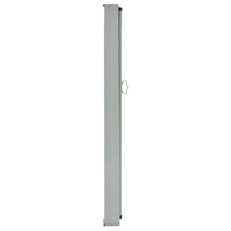 vidaXL Patio Retractable Side Awning 55.1"x118.1" Gray