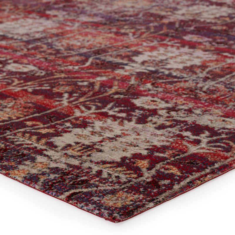 4'x6' Genesee Indoor/Outdoor Trellis Area Rug Red/Beige - Jaipur Living