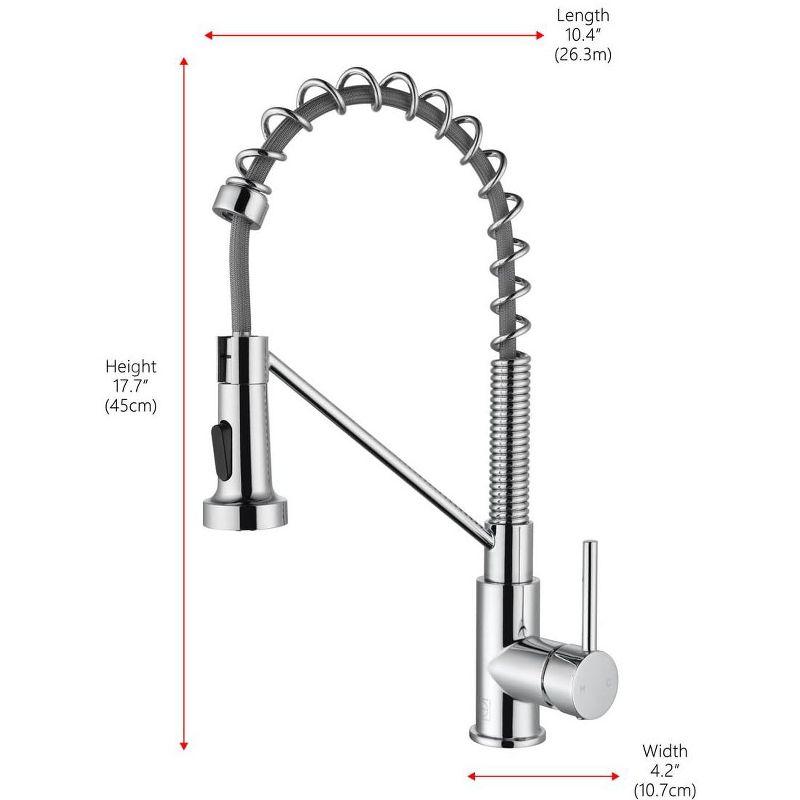 Elegant Lighting Yara Pull Down Spray Kitchen Faucet