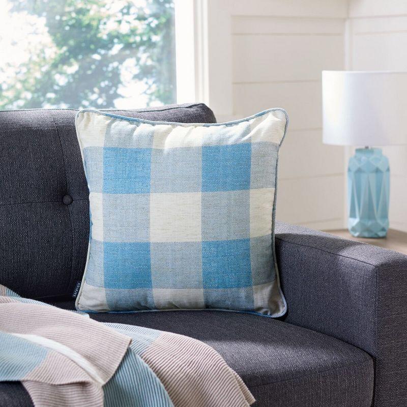 Safavieh Plaid Reversible Throw Pillow