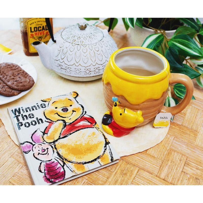 Silver Buffalo Disney Winnie the Pooh Honey Pot Sculpted Ceramic Mug | Holds 23 Ounces