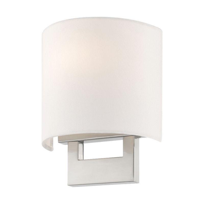 Livex Lighting Hayworth 1 - Light Wall Light in  Brushed Nickel