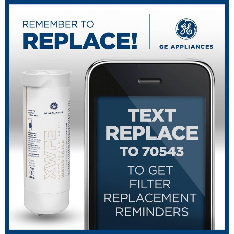 GE Appliances XWFE Replacement Refrigerator Water Filter: Filters Pharmaceuticals, Atrazine, Mercury, Lead, Pesticides