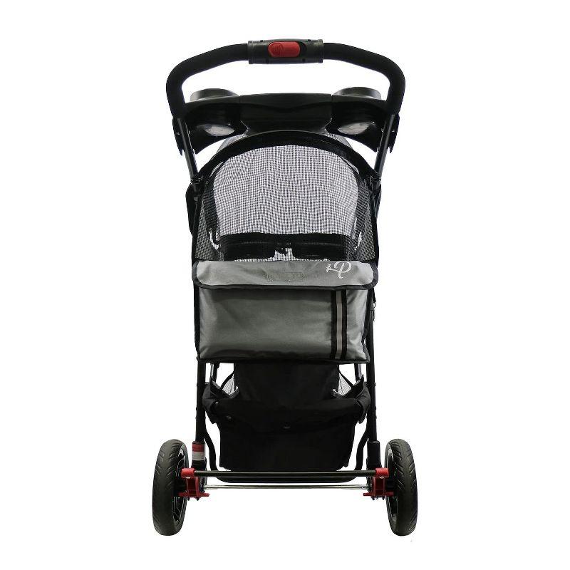 Petique Revolutionary Stroller, Dog Cart for Small to Medium Size Pets, Ventilated Pet Jogger for Cats & Dogs