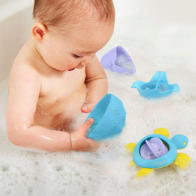 Green Toy: Sea Life Set, 6 Piece Bath Set