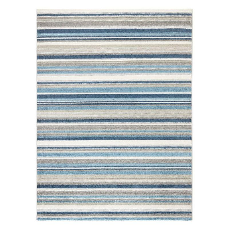 TOWN & COUNTRY EVERYDAY Rio Multicolor Stripe Outdoor Rug Blue/Multi