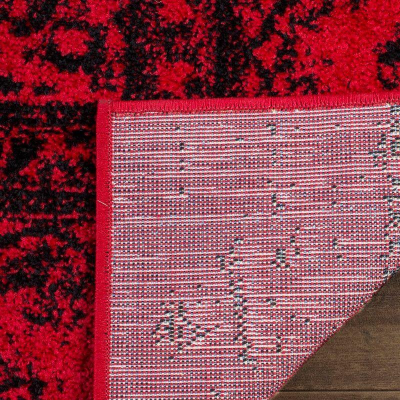 Adirondack ADR101 Power Loomed Area Rug - Red/Black - 5'1"x7'6" - Safavieh.
