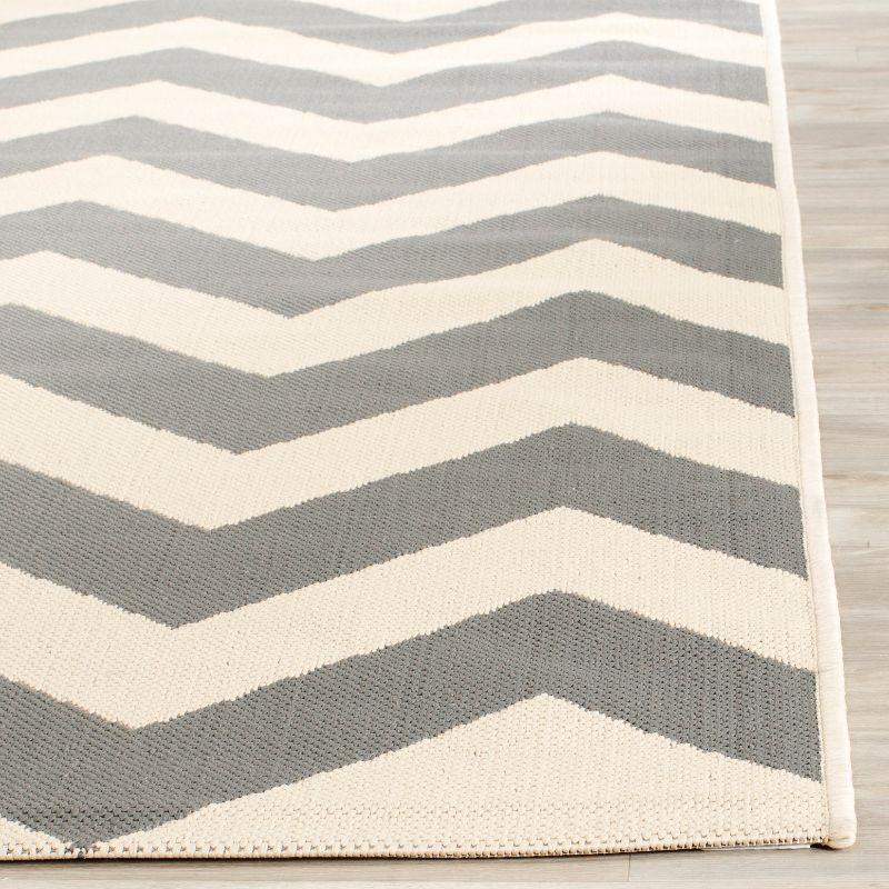 Courtyard CY6244 Power Loomed Indoor and Outdoor Area Rug - Grey/Beige - 8'x11' - Safavieh