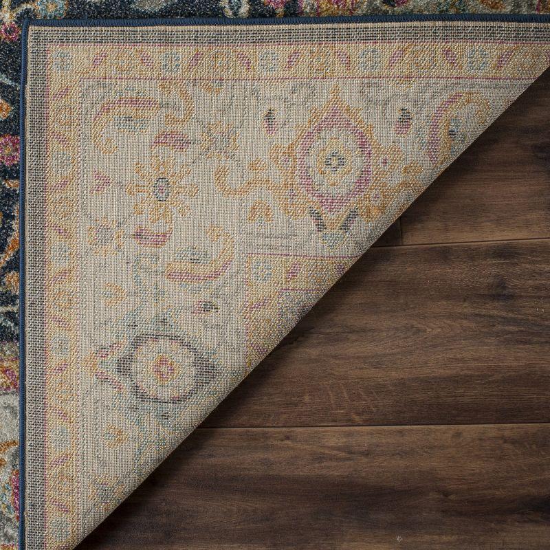 Madison MAD612 Power Loomed Indoor Runner Rug - Navy/Creme - 2'3"x10' - Safavieh.