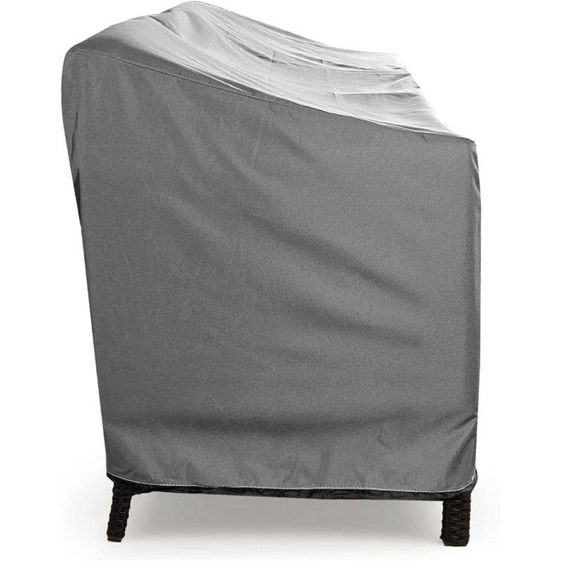 Love Seat Outdoor Furniture Weatherproof Cover - 48" x 32.5" x 31" - Gray